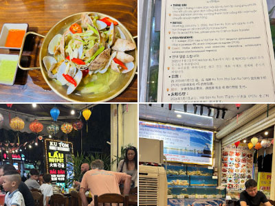 Khách hàng vui vẻ dùng bữa
